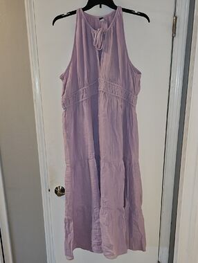 NWT Old Navy Sleeveless Lavender Tiered Maxi Dress